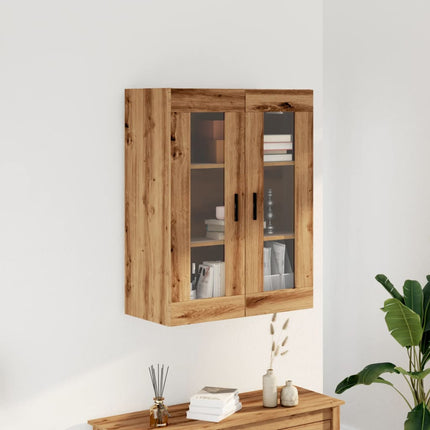 Mobile a Parete Rovere Artigianale 69,5x34x90 cm