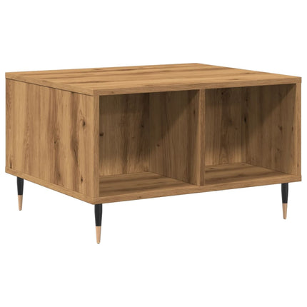 Tavolino da Salotto Rovere Artigianale 60x50x36,5cm Multistrato