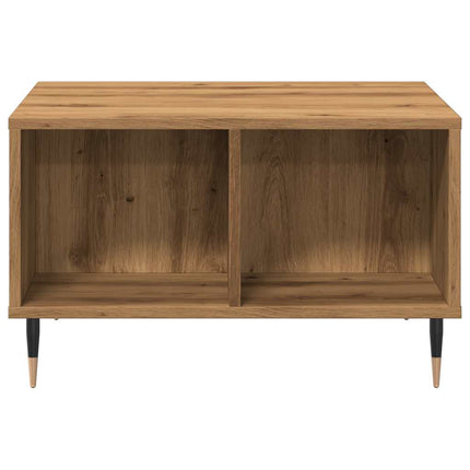 Tavolino da Salotto Rovere Artigianale 60x50x36,5cm Multistrato