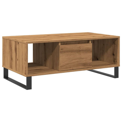 Tavolino da Salotto Rovere Artigianale 90x50x36,5 cm Truciolato