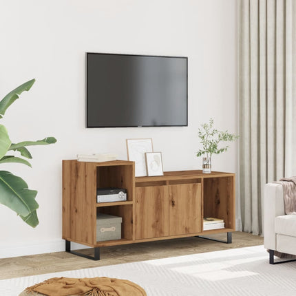 Mobile TV Rovere Artigianale 100x35x55 cm in Legno Multistrato