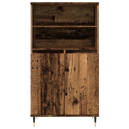 Credenza Legno Antico 60x36x110 cm in Legno Multistrato