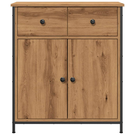 Credenza Rovere Artigianale 70x30x80 cm in Legno Multistrato