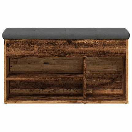 Scarpiera Legno Antico 82x32x45,5 cm in Legno Multistrato