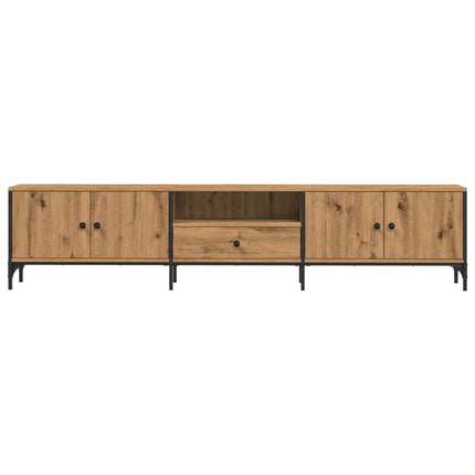 Mobile TV Cassetto Rovere Artigianale 200x25x44cm in Truciolato