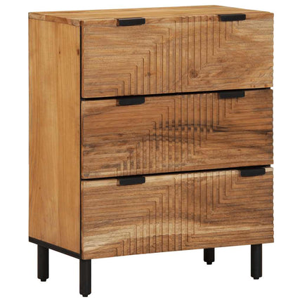 Credenza 60x33x75 cm in Legno Massello di Acacia