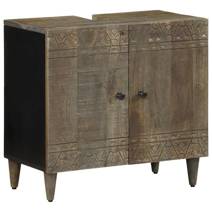 Mobile Lavabo da Bagno 62x33x58cm in Legno Massello di Mango