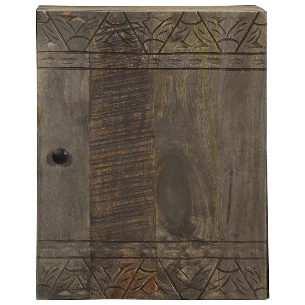 Mobile da Bagno a Parete 38x33x48 cm in Legno Massello di Mango