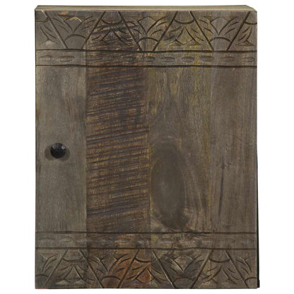 Mobile da Bagno a Parete 38x33x48 cm in Legno Massello di Mango