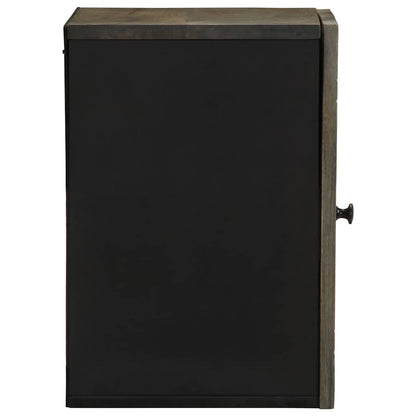 Mobile da Bagno a Parete 38x33x48 cm in Legno Massello di Mango