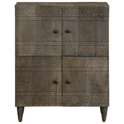 Credenza 60x33x75 cm in Legno Massello di Mango