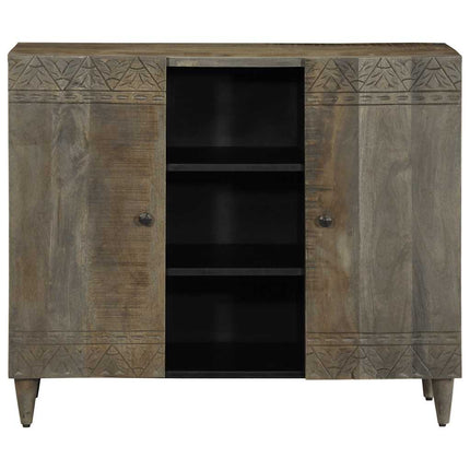 Credenza 90x33x75 cm in Legno Massello di Mango