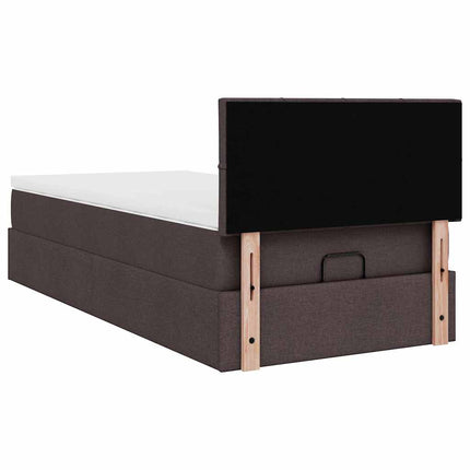Struttura Letto Pouf con Materasso 90x190 cm in Tessuto