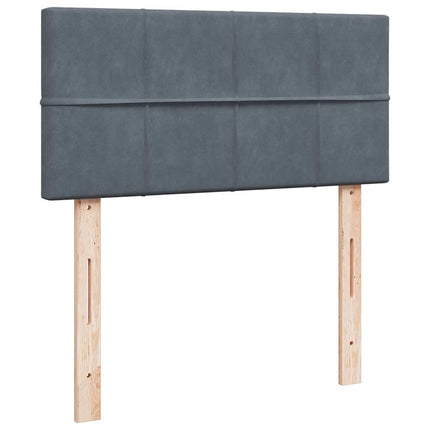 Struttura Letto Pouf con Materasso 100x200 cm Velluto