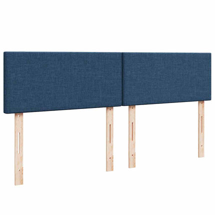 Pouf Letto con Materasso e LED Blu 180x200cm in Tessuto