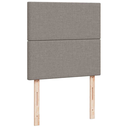 Pouf Letto con Materasso Tortora 90x200 cm in Tessuto