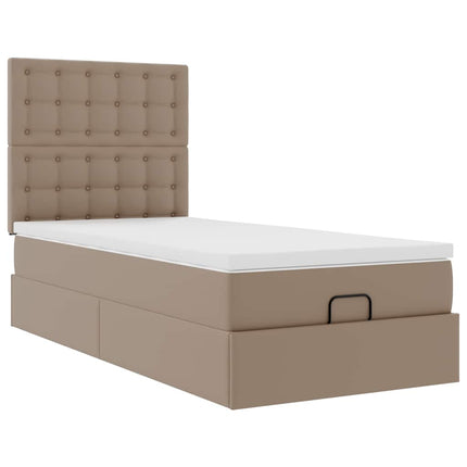 Struttura Letto Pouf con Materasso 80x200 cm Similpelle