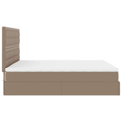 Struttura Letto Pouf con Materasso 160x200 cm Similpelle