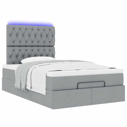Struttura Letto Pouf con Materasso 120x200 cm in Tessuto