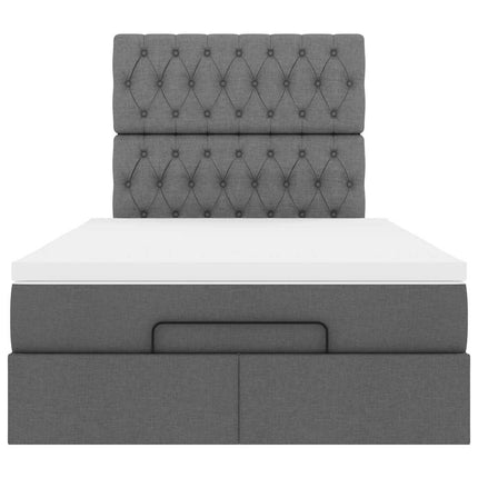 Struttura Letto Pouf con Materasso 120x200 cm in Tessuto