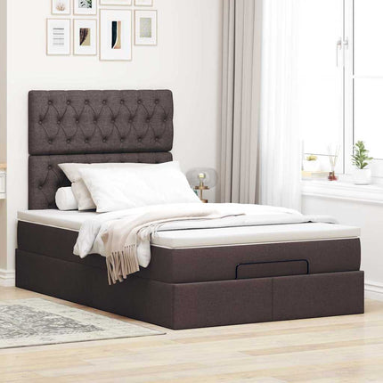 Struttura Letto Pouf con Materasso 120x200 cm in Tessuto