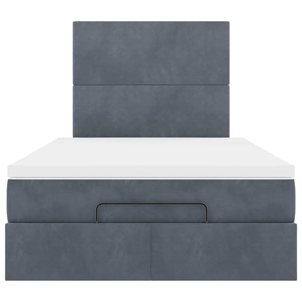 Struttura Letto Pouf con Materassi 120x200 cm Velluto
