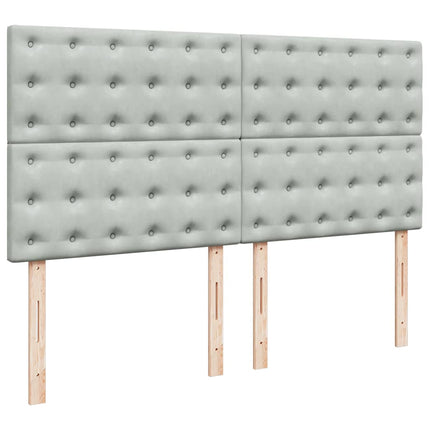Struttura Letto Pouf con Materassi 200x200 cm Velluto