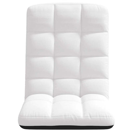 Sedia da Terra Pieghevole Bianco 71x51x62 cm in Tessuto