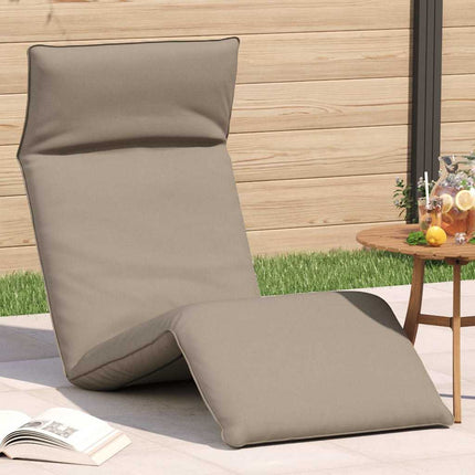 Lettino Pieghevole Tortora 175x54x8,5 cm in Tessuto Oxford