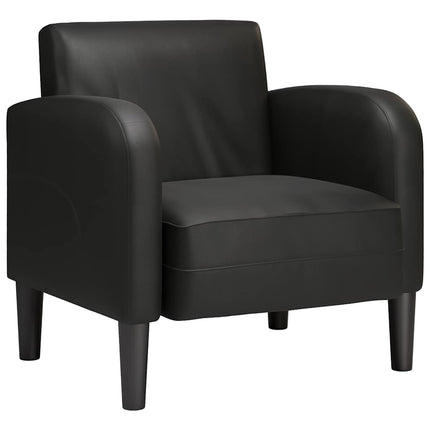 Divano Sedia con Braccioli Nero 54 cm in Similpelle