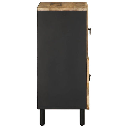 Credenza 80x33,5x75 cm in Legno Massello di Mango Grezzo