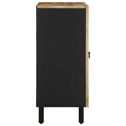 Credenza 90x33,5x75 cm in Legno Massello di Mango Grezzo