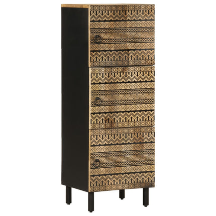 Credenza 40x33,5x110 cm in Legno Massello di Mango Grezzo