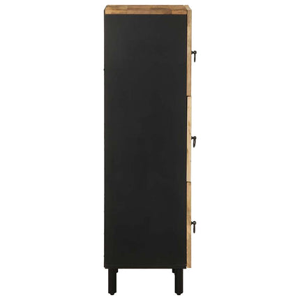 Credenza 40x33,5x110 cm in Legno Massello di Mango Grezzo