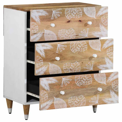 Credenza 60x33,5x75 cm in Legno Massello di Mango