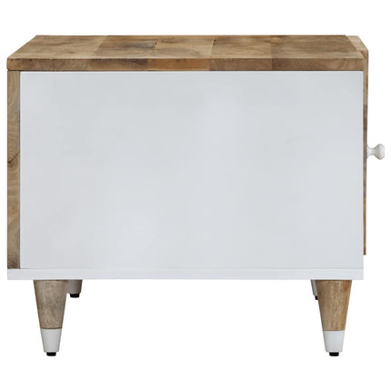 Tavolino da Salotto 80x50x40 cm Legno Massello di Mango