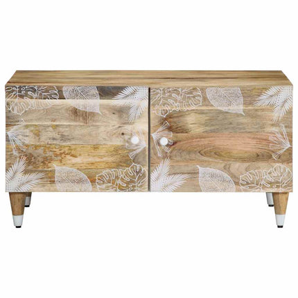 Tavolino da Salotto 80x50x40 cm Legno Massello di Mango