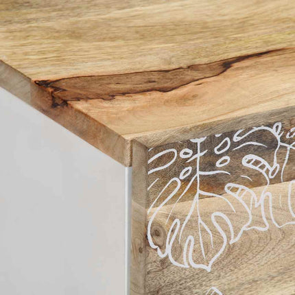 Tavolino da Salotto 80x50x40 cm Legno Massello di Mango