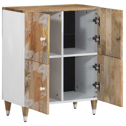 Credenza 60x33,5x75 cm in Legno Massello di Mango