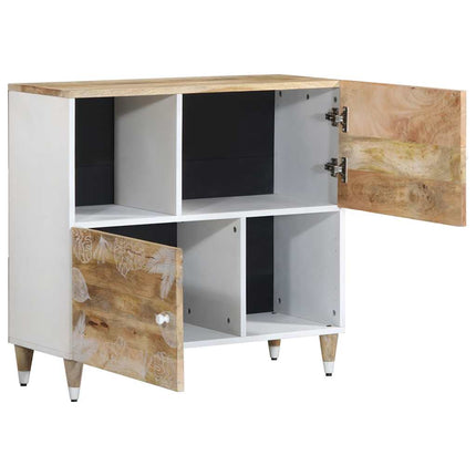 Credenza 80x33,5x75 cm in Legno Massello di Mango