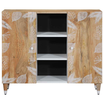 Credenza 90x33,5x75 cm in Legno Massello di Mango