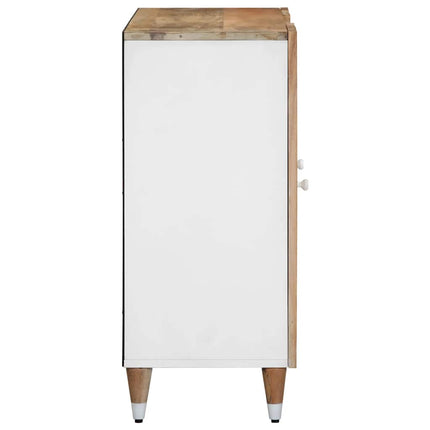 Credenza 90x33,5x75 cm in Legno Massello di Mango