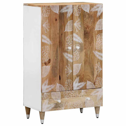 Credenza 60x33,5x100 cm in Legno Massello di Mango