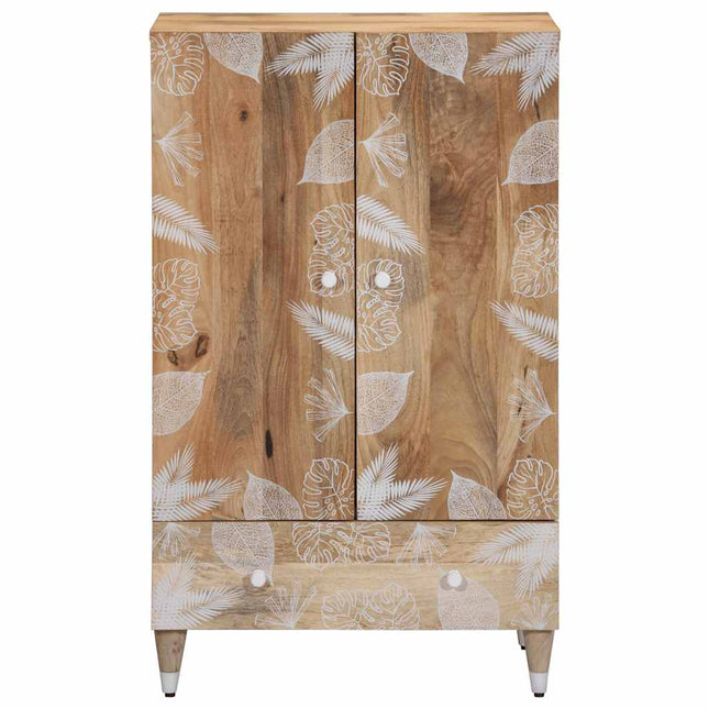Credenza 60x33,5x100 cm in Legno Massello di Mango
