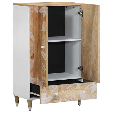 Credenza 60x33,5x100 cm in Legno Massello di Mango
