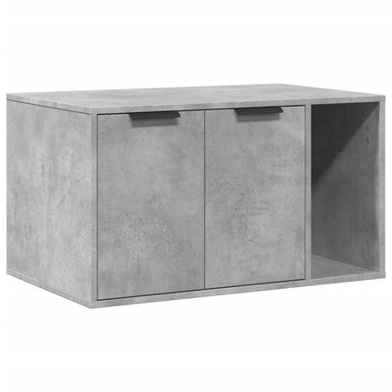 Recinto Lettiera Gatti Grigio Cemento 60x40x40 cm in Truciolato