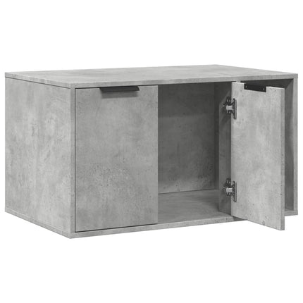 Recinto Lettiera Gatti Grigio Cemento 60x40x40 cm in Truciolato