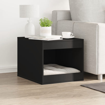 Recinto per Lettiera per Gatti Nero 47x59x42 cm in Truciolato