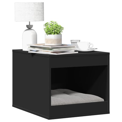 Recinto per Lettiera per Gatti Nero 47x59x42 cm in Truciolato