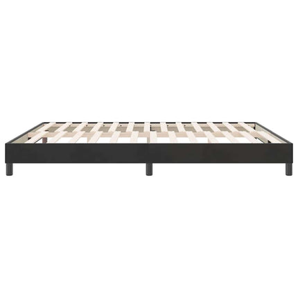 Giroletto senza Materasso Nero 180x210 cm in Velluto